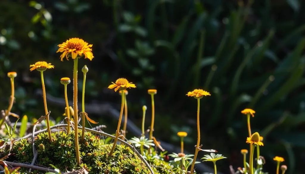 Piante selvatiche nel suo ambiente naturale