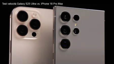 iPhone 16 Pro Max vs Galaxy S25 Ultra: test di velocità a confronto