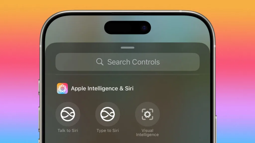 centro di controllo ios 18.4