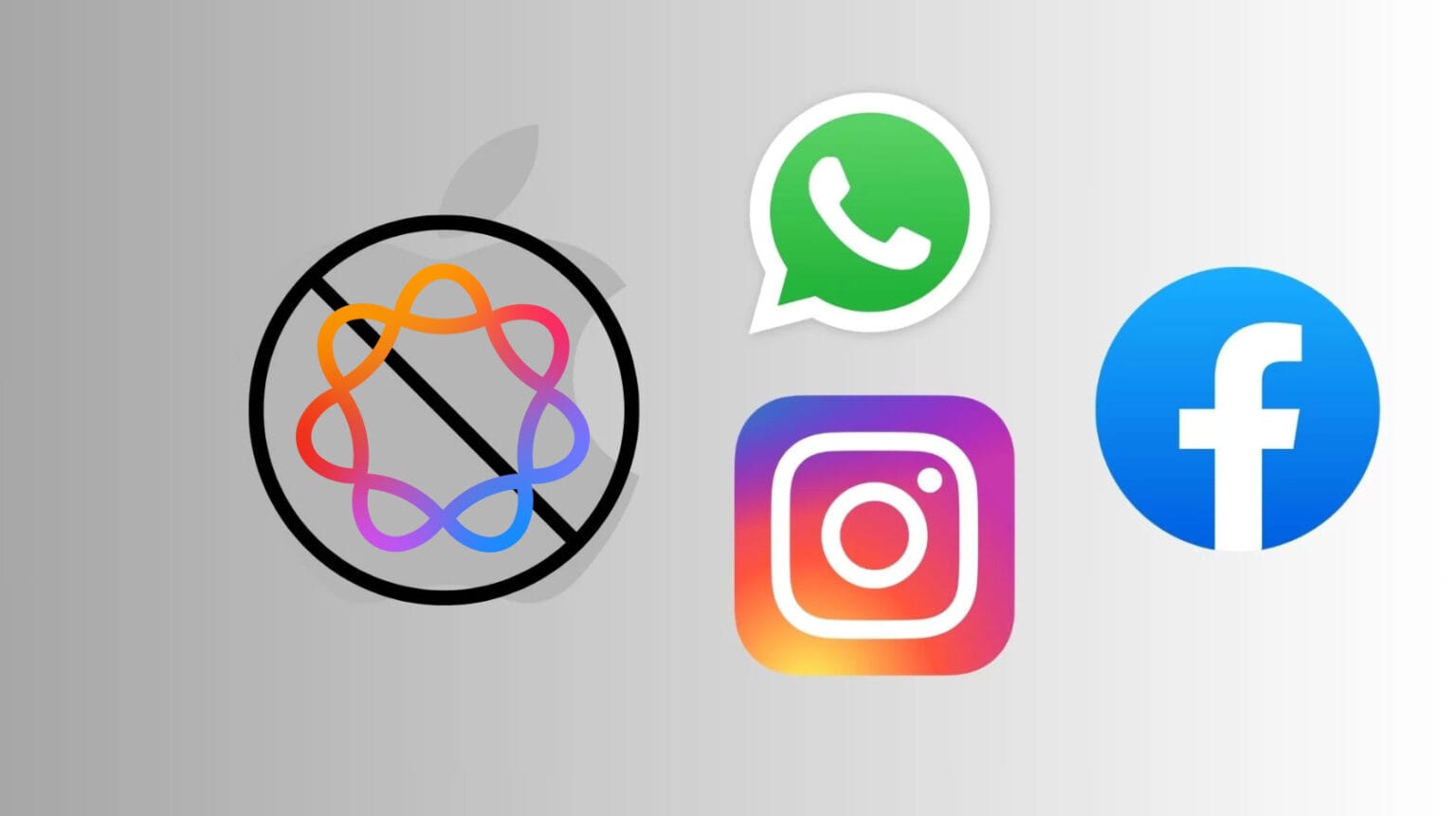 niente Apple Intelligence su Facebook, WhatsApp e Instagram