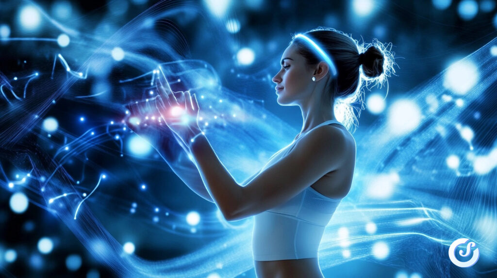 Donna che si allena con esercizi coordinati neurofitness