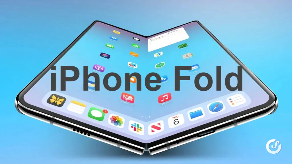 iPhone Fold aperto mostra app in formato iPad