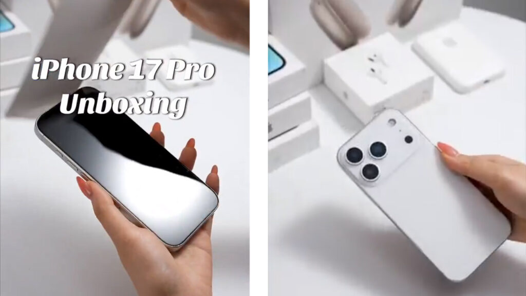 mockup iPhone 17 Pro con fotocamere orizzontali trapelate