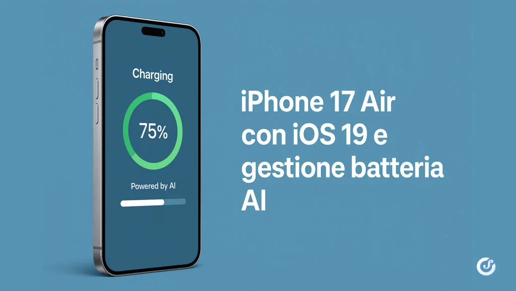 iPhone 17 Air con nuova ottimizzazione batteria iOS 19