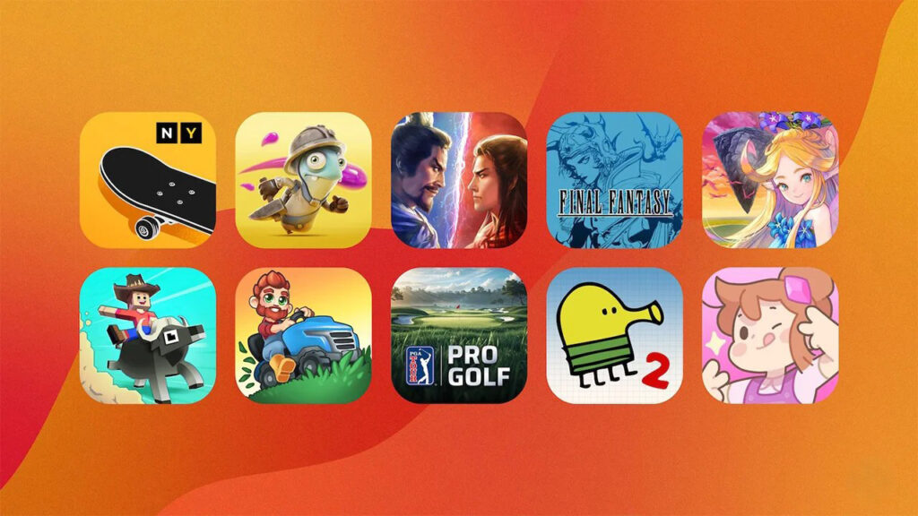 Schermata della nuova app gaming Apple iOS 19 con risultati e classifiche