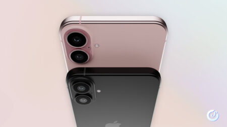 iPhone 16 di Apple, lo smartphone più venduto nel primo trimestre 2025, su sfondo neutro monocolore.