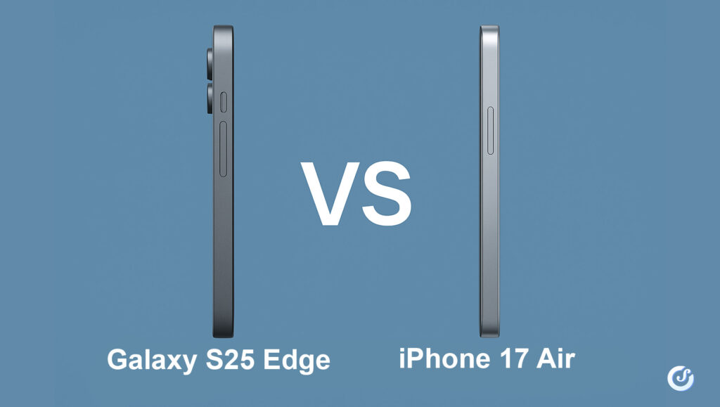 iPhone 17 Air e Galaxy S25 Edge a confronto per spessore e design