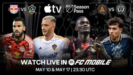 Partita MLS in streaming su EA SPORTS FC Mobile