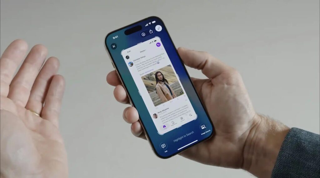 Intelligenza visiva negli screenshot