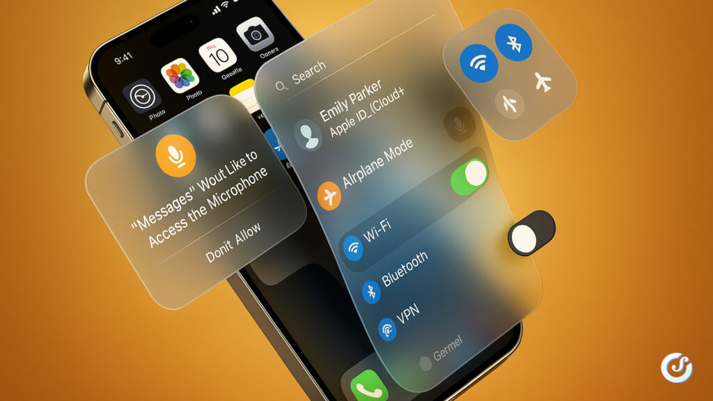 Anteprima design iOS 26 ispirato a visionOS: menu traslucidi, interfaccia vetro