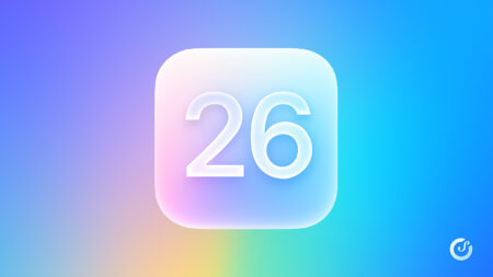 Icona quadrata con numero 26, effetto vetro digitale e sfondo chiaro sfumato