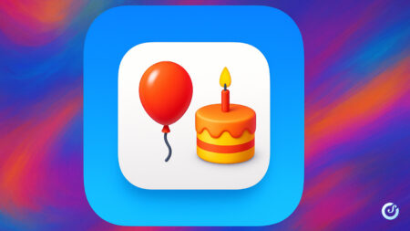 Icona di Messaggi iOS con sfondo colorato, emoji fuse insieme, effetto AI generativa
