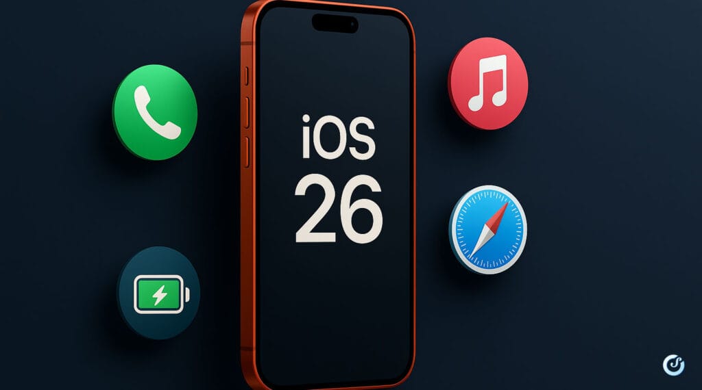 iOS 26 su iPhone: 9 funzioni nascoste con icone Telefono, Musica, Safari, Batteria