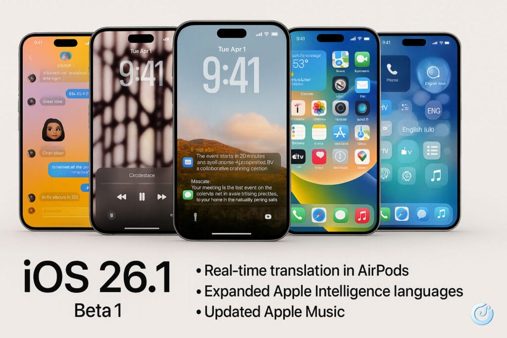iOS 26.1 beta 1 con nuove funzioni su iPhone