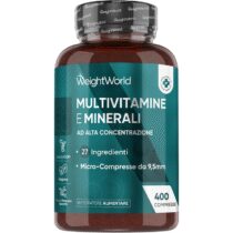⭕️Multivitaminico Completo in 400 Compresse Vegane (+1 Anno), 27 Vitamine e Minerali Essenziali, Multivitaminico Uomo e Donna, Vitamine A, B, C, D, E, K, Ferro, Zinco, Potassio, Senza Magnesio Stearato