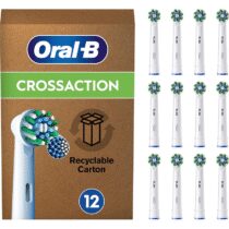 ⭕️Oral-B Testine Di Ricambio per Spazzolino Elettrico Oral B, 12 Testine Oral B Pro Cross Action, Confezione Adatta Alla Buca Delle Lettere