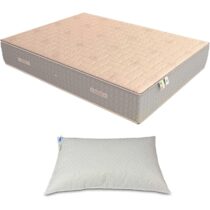 ⭕️Baldiflex Emporio Materasso Matrimoniale Molle e Memory Luxury 160x190 cm, 800 Molle e 3 cm Memory, Altezza 25 cm