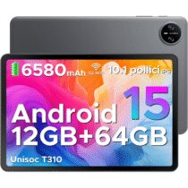 ⭕️DOOGEE Tab A9 Android 15 Tablet 10 Pollici, 12(3+9) GB RAM + 64GB ROM (TF 2TB), 6580mAh Batteria, 5G+2.4G WiFi, 1280 * 800 IPS, BT5.0, 5MP+8MP, Tablet in Offerta Unisoc T310 Quad Core/OTG/Face Unlock