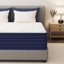 ⭕️PurrJoys Materasso Matrimoniale 140x200x25cm, Memory Foam e Molle Insacchettate, Rigidità Media, Traspirante, Isolamento del Movimento, Certificato CertiPUR-US® e Oeko-TEX®, Senza Fibra di Vetro