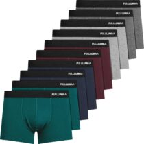 ⭕️Fulllluwaa Boxer Uomo 10 Pezzi – 95% Cotone, Elasticità, Taglia M-4XL, Lavorazione Squisita & Tessuto Morbido
