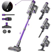 ⭕️Vistefly V15S MAX Aspirapolvere senza Fili, 55KPA 580W Scopa Elettrica Potente 8 in 1 Autonomia fino 75 Minuti, con Modalità Automatica Aspi per Peli Capelli Pavimento Tappeti