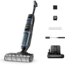 ⭕️Rowenta X-Clean 5, Lavapavimenti Senza Fili, Aspira e Lava fino a 50 Minuti, Tecnologia Smart, Autopulizia e Asciugatura a 60°, con Assistente Vocale e Accessori Inclusi, Colore Nero Gama, GZ5555