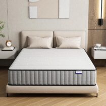⭕️Matoresu Materasso Singolo 90x200, Altezza 21 cm, Medio Rigido, Materasso Ergonomico a Molle e Schiuma, Insacchettate Sostegno Perfetto, Confortevole e Traspirante