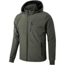 ⭕️TONY BACKER Giacca Jacket Uomo In Softshell Impermeabile Antivento con Cappuccio Giubbotto Caldo Per Trekking Casual 6860