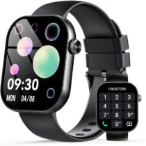 ⭕️Smartwatch Uomo Donna con Effettua o Risposta Chiamate, 2.01" Orologio Smartwatch Contapassi/Cardiofrequenzimetro/Sonno, 110+ Modalità Sportivo Fitness Tracker, Impermeabile 5ATM Smart Watch Nero