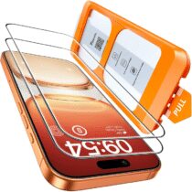 ⭕️TOCOL Pellicola Vetro Temperato per iPhone 17 Pro Max/iPhone 16 Pro Max, Rimozione Automatica Della Polvere, Senza Bolle, Durezza 9H, Copertura Completa, Compatibile con Custodie, 2 Pezzi