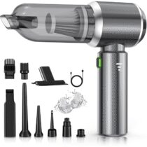 ⭕️NVKHG Aspirabriciole Senza Fili, 26000Pa Aspirapolvere Auto Portatile, Aspiratore e Soffiatore con Motore Brushless, Mini Aspirapolvere Potente per Auto Casa Ufficio Peli di Domestici