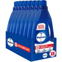⭕️Napisan Additivo Disinfettante Lavatrice, 8 Confezioni da 1 Litro di Additivo Liquido per Lavatrice, Contro i Batteri e i Cattivi Odori