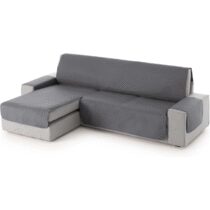 ⭕️Textilhome Copridivano 3 Posti con Penisola Sinistra Adele – Trapuntato Reversibile Universale Gray | Copri divano Angolare 200 cm, Salvadivano Antigraffio per Gatti, Antimacchia