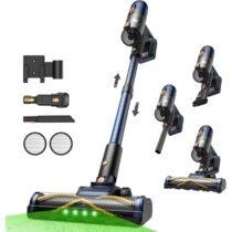 ⭕️Vexilar V12 Aspirapolvere Senza Fili Potente,58000Pa/ 50Min Aspirapolvere Lavapavimenti Scopa Elettrica Senza Fili Antigroviglio,Ultraleggero,Aspirapolvere Senza Sacco per Pavimenti/Tappeti/Peli