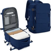 ⭕️SZLX Zaino Ryanair 40x30x20 Sottovuoto con Pompa Zaino Ryanair 40x20x25 Donna Zaino da Viaggio Wizzair Bagaglio a Mano Uomo per Laptop da 14 Pollici Borse da Cabina 45x36x20 Easyjet con Porta Scarpe