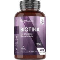 ⭕️Biotina Cheratina e Zinco, 400 Microcompresse Vegane (13+ Mesi), 450μg Ciascuna, 1 Compressa al Giorno, con Vitamina B7 e Selenio, La Biotina Contribuisce al Mantenimento dei Capelli Normali (EFSA)