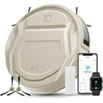 ⭕️LEFANT M210 Robot Aspirapolvere, 2200Pa Aspirazione, 120 Minuti, Ultra Sottile 7,8cm, Senza Grovigli, App/Alexa/Google, Potenziamento Tappeto Ideale per Animali Domestici, Pavimenti Duri e Moquette