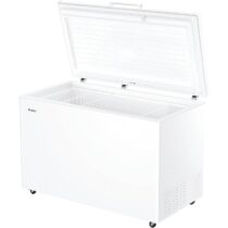 ⭕️Haier HCE420E Congelatore a Pozzetto, 418 Litri, Statico, Trattamento Antibatterico, Temperatura Regolabile, Luce LED, Classe E, 132x75x89 cm, Bianco