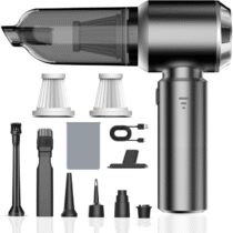 ⭕️Kedifoai Aspirabriciole Senza Fili, 26000Pa 4 in 1 Aspirapolvere Auto Portatile,Aspiratore e Soffiatore con Motore Brushless,USB C Mini Aspirapolvere Potente per Auto Casa Ufficio Peli di Domestici