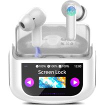 ⭕️AI Cuffie Traduzione, 4-in-1 Auricolari Cuffiette, Traduttore Istantaneo Vocale in 164 Lingue, Cancellazione Rumore ANC/ENC, 7 Modalità Traduzione, Schermo Tattile LED, Musica/Chiamate/Traduttore