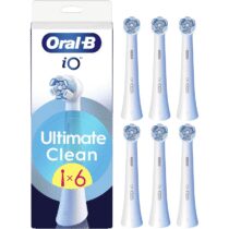 ⭕️Oral-B Serie iO Ultimate Clean Testine Di Ricambio Originali, Confezione da 6 Pezzi di Ricambio Bianchi Per Spazzolini Da Denti Elettrici Oral-B iO, Rimozione Profonda Della Piastra Batterica