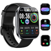 ⭕️Uaue AI Smartwatch Uomo Donna, 2025 Nuova Fitness Tracker Orologio con Voce AI/Quadrante AI, Chiamate Bluetooth/Cardiofrequenzimetro/Contapassi/Sonno/115+ Sportive, 1.91" Smart Watch Impermeabile IP68