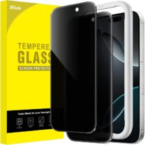 ⭕️JETech Privacy Pellicola Protettiva per iPhone 16 Pro 6,3 Pollici, Anti-Spy Vetro Temperato Film con Strumento di Installazione Facile, Pacco da 2