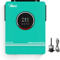⭕️Anern 6.2KW Inverter Ibrido da DC 48V a AC 230V con 120A MPPT Regolatore di Carica Solare, onda sinusoidale pura, FV 60-500VDC, Inverter Fotovoltaico con Modulo WiFi, funziona senza batteria