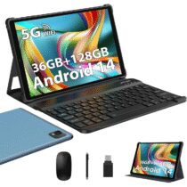 ⭕️LEVIRTU Tablet 10 Pollici Android 14, 36GB RAM 128GB ROM,(1TB TF), Octa-Core,2.0Ghz 5G WiFi,1920x1200 Incell,8000mAh,13MP+8MP,BT5.0/GPS 2 in 1 Tablet con Tastiera Mouse, Blu