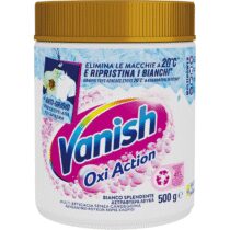 ⭕️Vanish Oxi Action Multipower Polvere Bianco Splendente, Smacchiatore per Capi Bianchi, 1 Confezione da 500 g per Bucato, Additivo Lavatrice Multiazione senza Candeggina