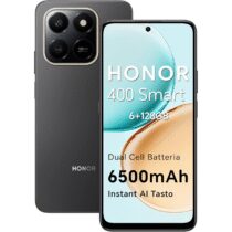 ⭕️HONOR 400 Smart 4G Smartphone Dual SIM NFC Android 15, 6+128GB, 108MP+2MP con Pulsante AI Telefono, 6500mAh Dual Cell Batteria, 6.77 Pollici 120 Hz Comfort Display, 5 stelle SGS&IP65, Velvet Black