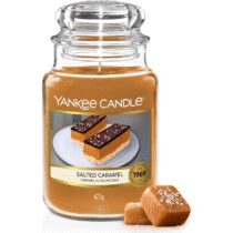 ⭕️Yankee Candle Candela profumata in giara grande, Salted Caramel, Durata Fino a 150 Ore, Regali ottimi per le donne