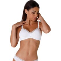 ⭕️Lovable Reggiseno Senza Ferretto e Coppe Non Imbottite Preformate in Microfibra Soft, Sostegno, Art. 027O, My Daily Comfort Donna