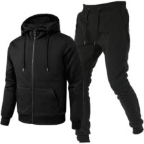 ⭕️TONY BACKER Tuta Uomo In Cotone Sportiva Con Chiusura Zip Completo Tuta In Casa
